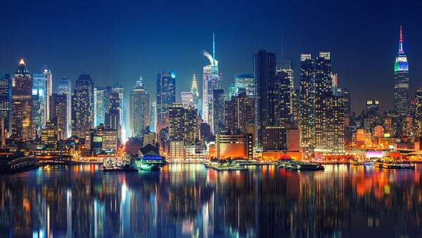 New York Skyline at Night